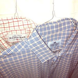 Two Mizzen Main XXL Trim Fit button up shirts
